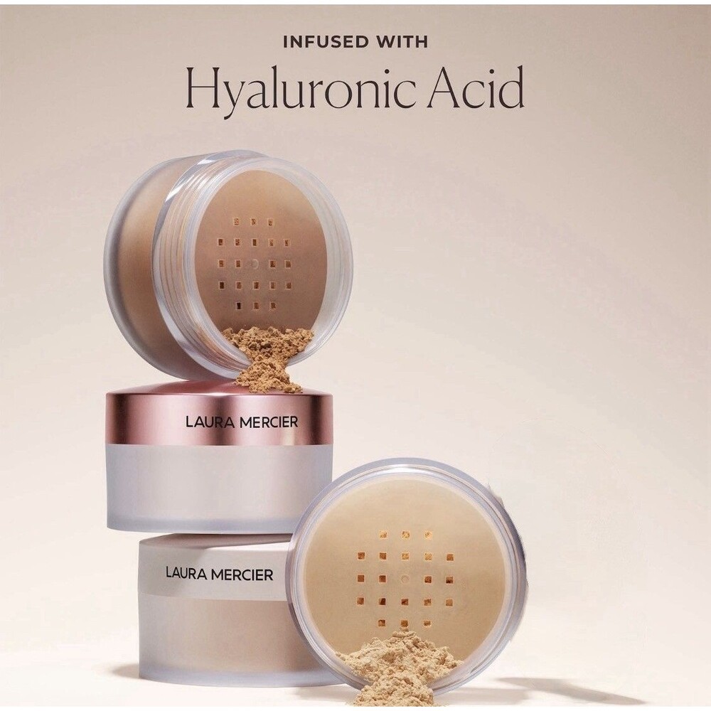 Laura Mercier Translucent Loose Setting Powder ULTRA BLUR HONEY Talc Free .7 Oz - Picture 9 of 9